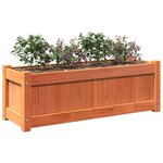 vidaXL Jardinières 2 Pièces cire marron bois de pin massif