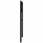 vidaXL Tête de lit de remplacement métal noir 107 cm
