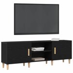 vidaXL Meuble TV Chêne noir 150 x 30 x 50 cm Bois d'ingénierie