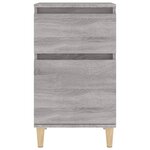 vidaXL Tables de chevet 2 Pièces sonoma gris 40x35x70 cm