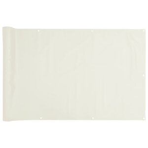 vidaXL Écran d'intimité de balcon blanc 300x120 cm PVC