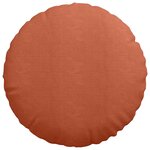 vidaXL Coussins de siège 2 pc Tissu en velours côtelé Rouge orange