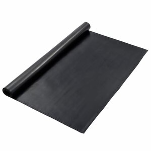vidaXL Tapis de sol Noir 1 2 x 2 m Caoutchouc