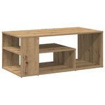 vidaXL Table d'appoint chêne artisanal 100x50x40 cm bois d'ingénierie