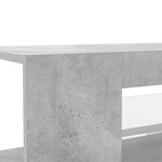 vidaXL Meuble TV avec lumières LED gris béton 90x39x30 cm