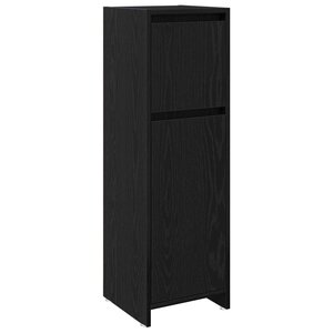 vidaXL Cabinet de salle de bain avec tiroir Chêne noir 30 x 30 x 95 cm