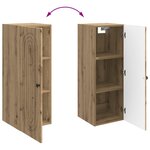 vidaXL Armoire Murale Chêne artisanal 33 x 34 5 x 90 cm
