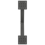 vidaXL Pieds de table à manger en forme de X 2 pièces Anthracite 50 x (72-73) cm Acier