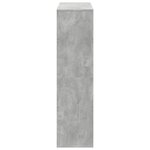 vidaXL Bibliothèque gris béton 100x33x125 5 cm bois d'ingénierie
