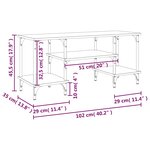 vidaXL Meuble TV sonoma gris 102x35x45 5 cm bois d'ingénierie
