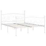 vidaXL Cadre de lit sans matelas avec sommier à lattes métal 200x200cm