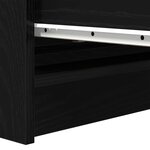 vidaXL Buffet chêne noir 80x35x99 cm bois d’ingénierie