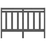 vidaXL Tête de lit Gris 126x4x100 cm Bois massif de pin
