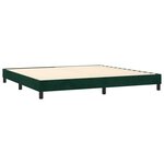 vidaXL Sommier à lattes de lit avec matelas LED Vert foncé 200x200 cm