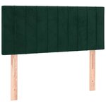 vidaXL Sommier à lattes de lit et matelas et LED Vert foncé 90x190cm