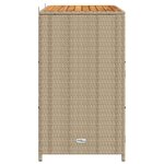vidaXL Armoire Beige 70 x 50 x 87 cm Polyester et Roly Ratten