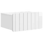 vidaXL Cabinet de chevet mural 2 Pièces Blanc brillant 49 x 34 5 x 24 cm