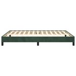 vidaXL Cadre de lit Vert foncé 140x200 cm Velours