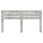 vidaXL Tête de lit Gris béton 180 cm Bois d'ingénierie