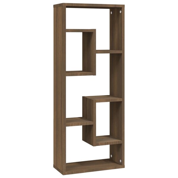 vidaXL Étagère murale Chêne marron 36x16x90 cm Bois d'ingénierie