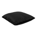 Coussin carré en velours noir 40 x 40 cm