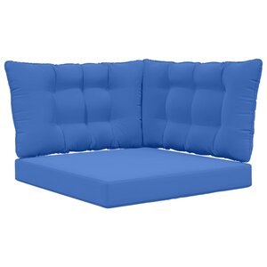 vidaXL Coussin de canapé d'extérieur Polyester Bleu royal
