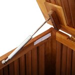 vidaXL Boîte de rangement de jardin 150x80x75 cm bois massif d'acacia