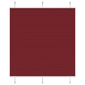 vidaXL Store plissé rouge bordeaux 120x100 cm largeur du tissu 119 4cm