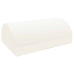 vidaXL Coussin de repose-pieds Uni Gris 44 x 29 x 17 cm