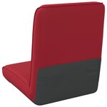 vidaXL Fauteuil de sol ajustable Bordeaux Simili cuir