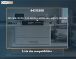 Qualitoner x4 toners 44315308 (noir + cyan + magenta + jaune) compatible pour oki