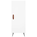 vidaXL Buffet haut Blanc 34 5x34x180 cm Bois d'ingénierie