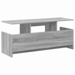 vidaXL Meuble TV Gris Sonoma 102 x 35 x 45 cm Bois d'ingénierie