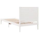 vidaXL Cadre de lit extra long sans matelas 90x210 cm bois massif