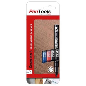 Marqueur permanent N50S  pointe ogive  étui de 4 PENTEL