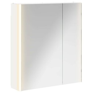 vidaXL Armoire Miroir de Salle de Bain Blanc 63 5 x 15 5 x 70 cm