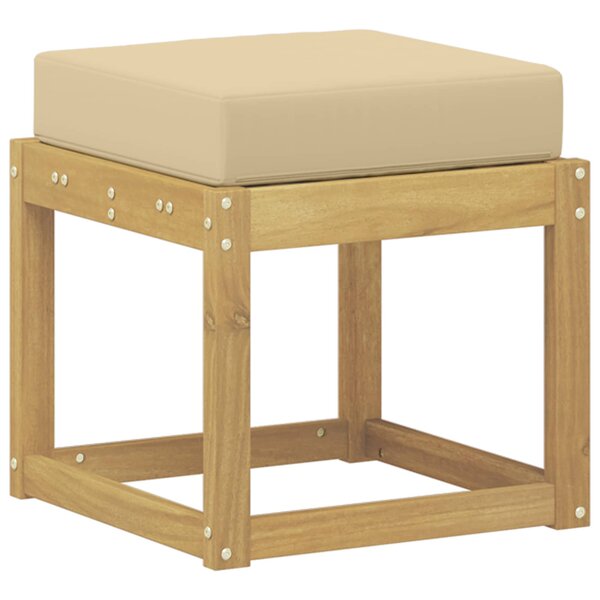 vidaXL Banc de Jardin Bois d'Acacia Massif Blanc