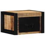 vidaXL Table de chevet 40x35x25 cm bois massif de manguier brut