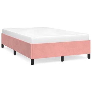 vidaXL Cadre de lit sans matelas rose 120x200 cm velours