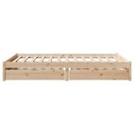 vidaXL Cadre de lit sans matelas 120x200 cm bois de pin massif