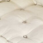 vidaXL Coussin de canapé sur palette 2 Pièces Crème tissu