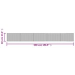 vidaXL Tapis rectangulaire noir 60x500 cm bambou