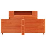 vidaXL Cadre de lit sans matelas cire marron 135x190cm bois pin massif