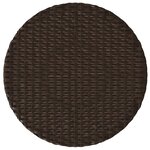 vidaXL Ensemble de bistro 3 Pièces avec coussins marron résine tressée