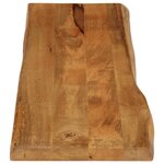vidaXL Dessus de table 180x40x2 5 cm bord vivant bois massif manguier