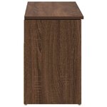 vidaXL Banc à chaussures chêne marron 102x30 5x45 cm bois d'ingénierie