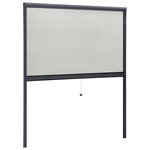 vidaXL Moustiquaire à rouleau pour fenêtres Anthracite 160x170 cm