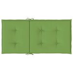 vidaXL Coussins de chaise à dossier bas lot de 6 vert mélangé tissu