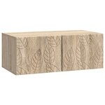 vidaXL Meuble TV mural 98 x 41 x 30 cm Chêne Sonoma Bois d'ingénierie