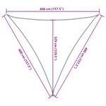 vidaXL Voile d'ombrage 160 g/m² Blanc 4x4x4 m PEHD
